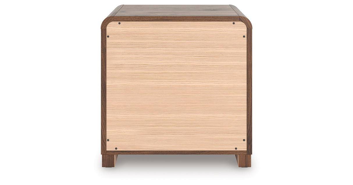 Fortlorn Walnut King Panel Bed, Dresser and 2 Nightstands from Ashley - Luna Furniture