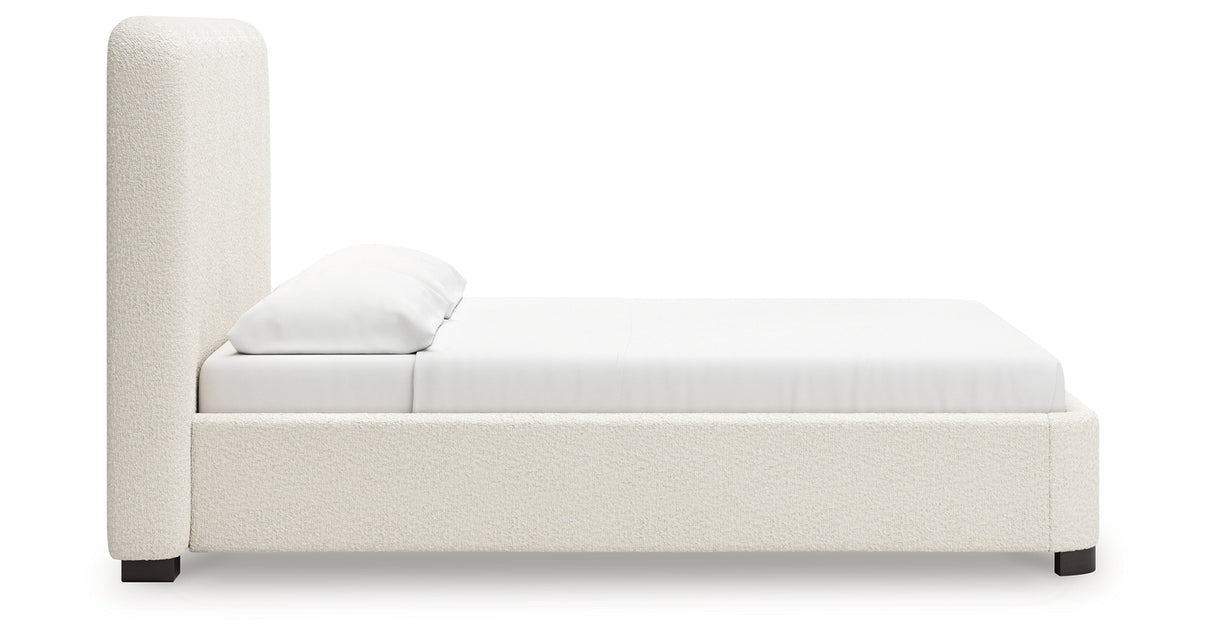 Brintstreet Beige California King Upholstered Bed from Ashley - Luna Furniture
