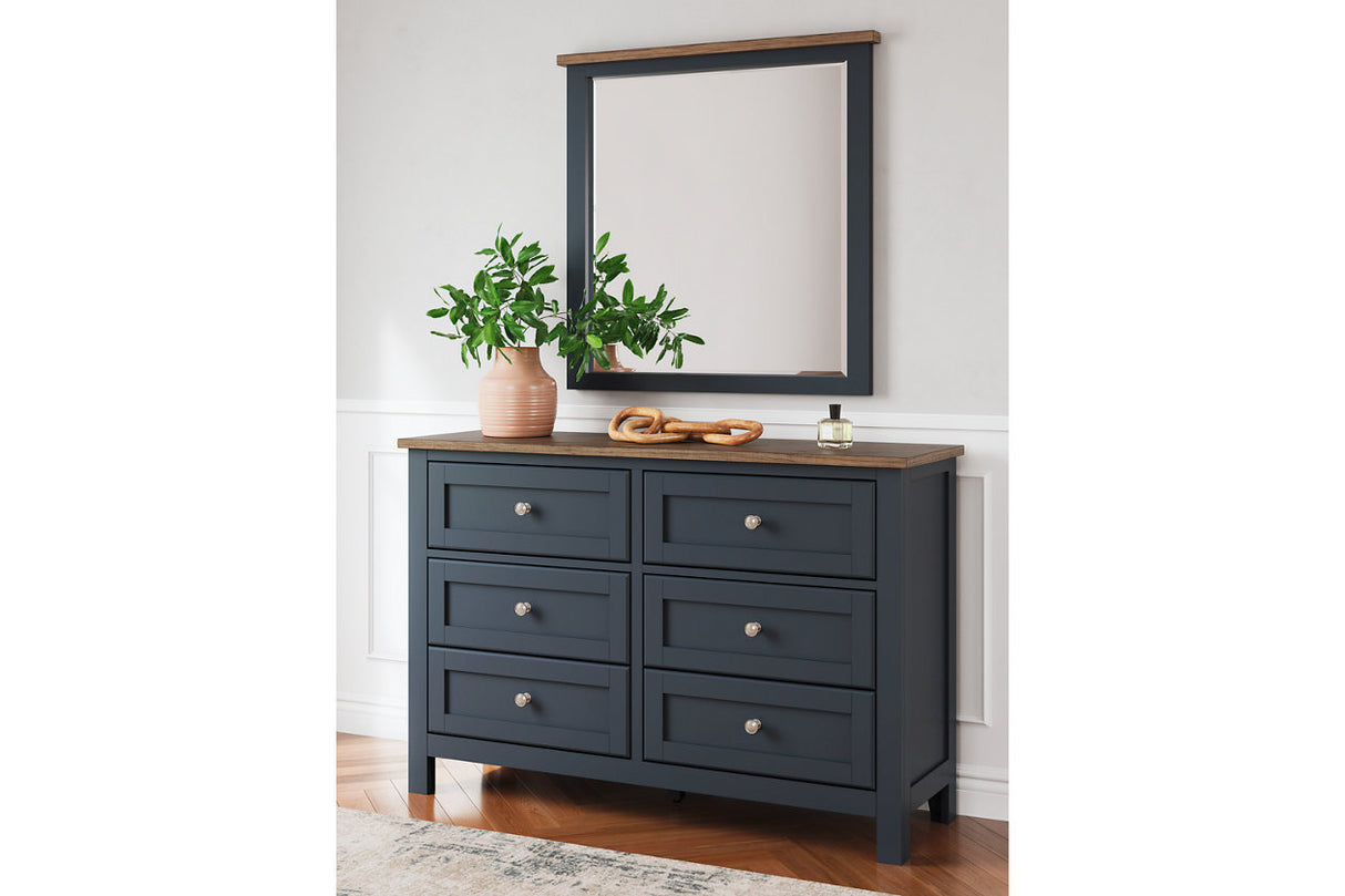 Landocken Brown/Blue Youth Panel Bedroom Set from Ashley - Luna Furniture