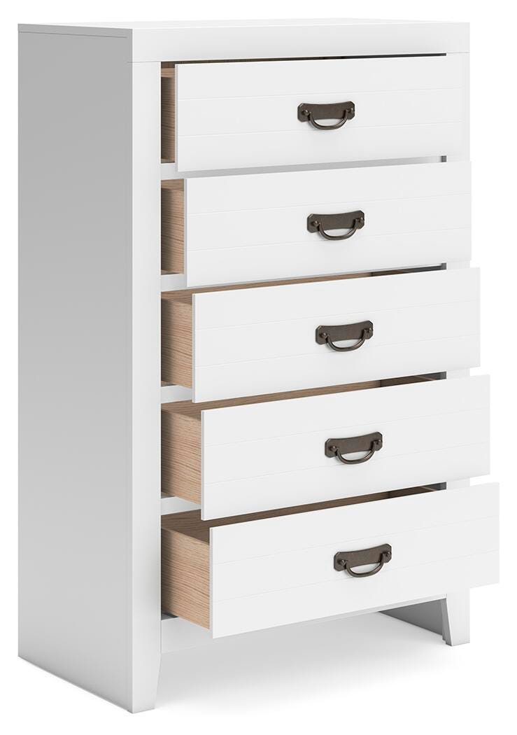 Binterglen King Panel Bed, Dresser, Chest and 2 Nightstands from Ashley - Luna Furniture
