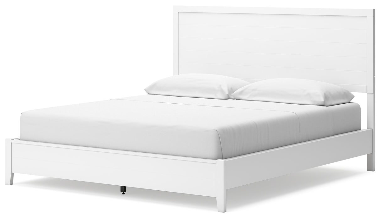 Binterglen White California King Panel Bed from Ashley - Luna Furniture