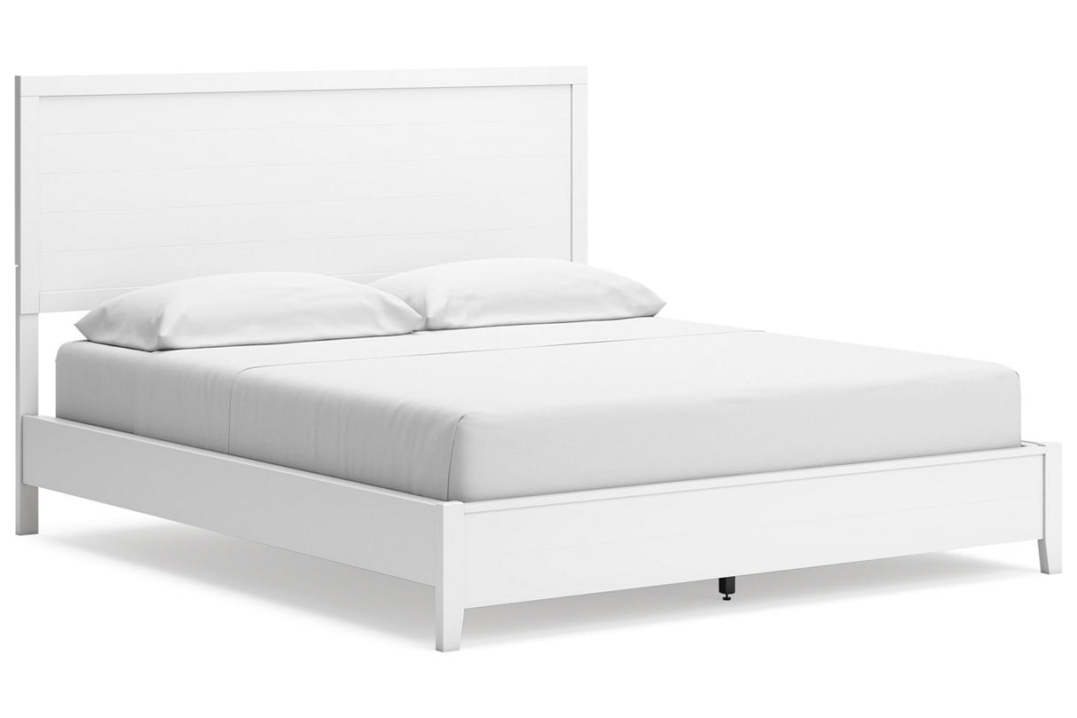 Binterglen White California King Panel Bed from Ashley - Luna Furniture