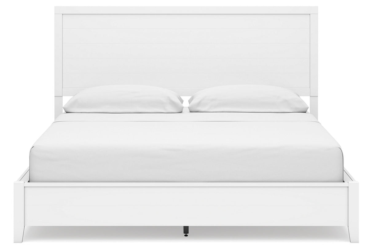 Binterglen White California King Panel Bed from Ashley - Luna Furniture