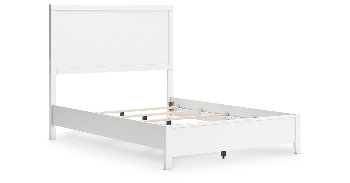 Binterglen White Full Panel Bed, Dresser, Chest and Nightstand from Ashley Furniture - Luna Furniture