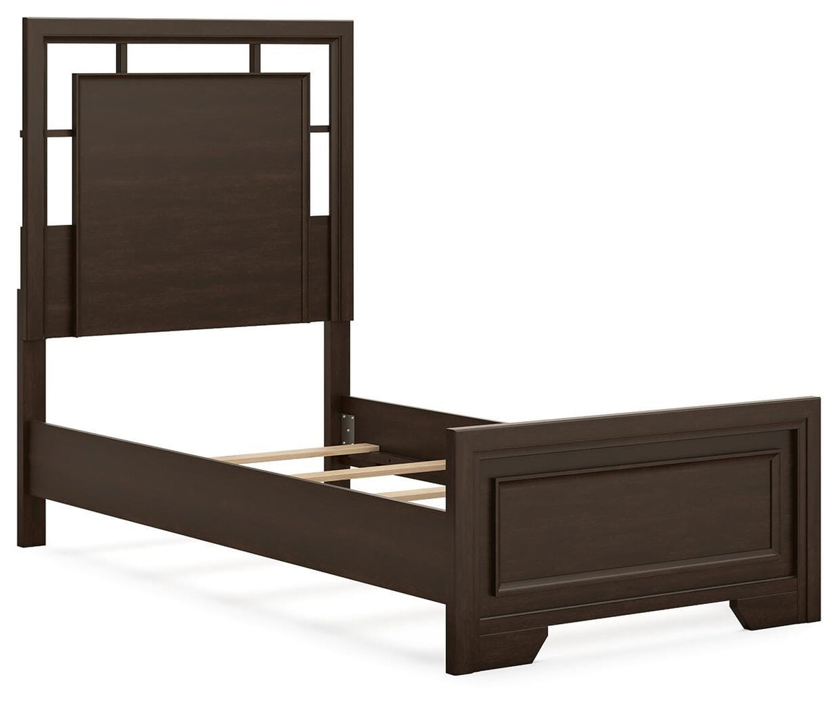 Wynnlow King Panel Bed with Mirrored Dresser and 2 Nightstands in Gray from Ashley - Luna Furniture