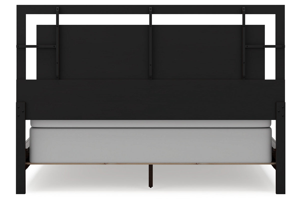Covetown Dark Brown California King Panel Bed from Ashley - Luna Furniture