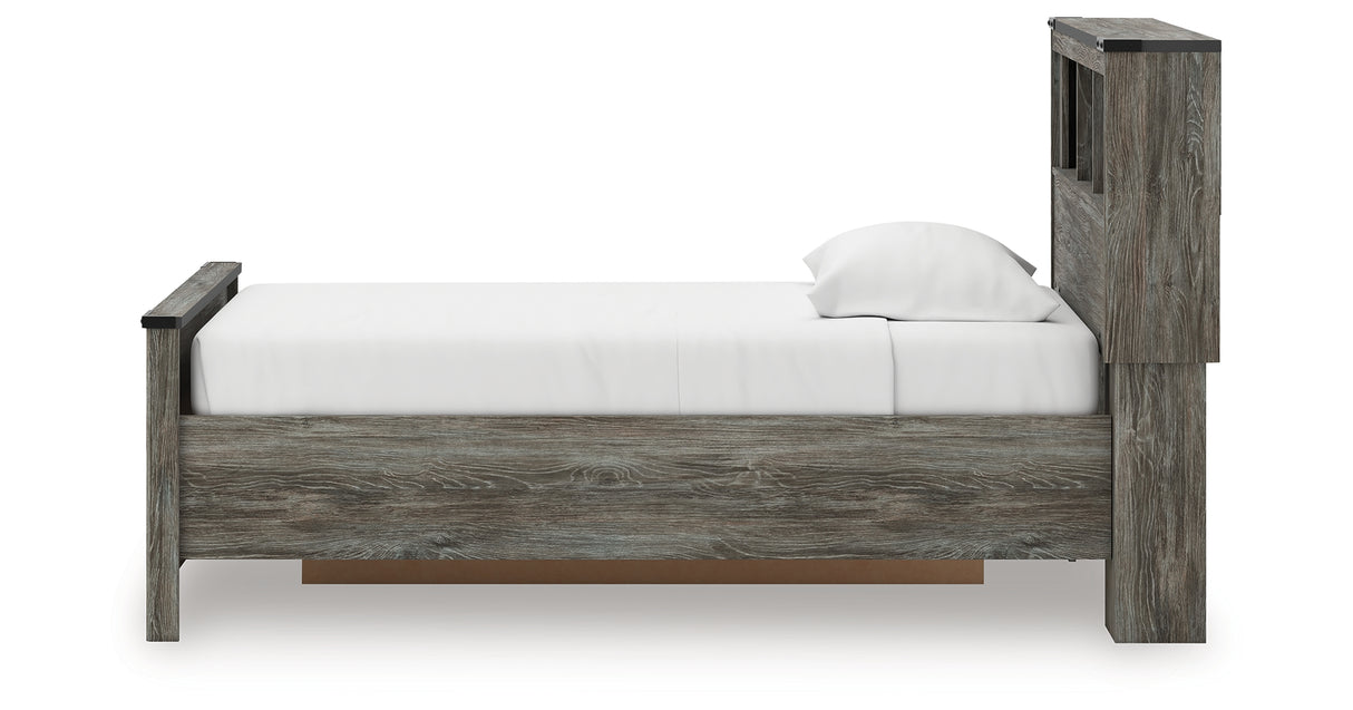 Frandern Twin Bookcase Bed with Storage, Dresser and Mirror from Ashley - Luna Furniture