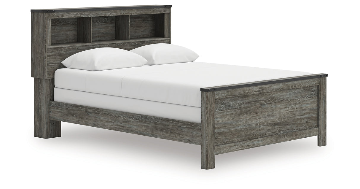 Frandern Queen Bookcase Bed, Dresser and Mirror from Ashley - Luna Furniture