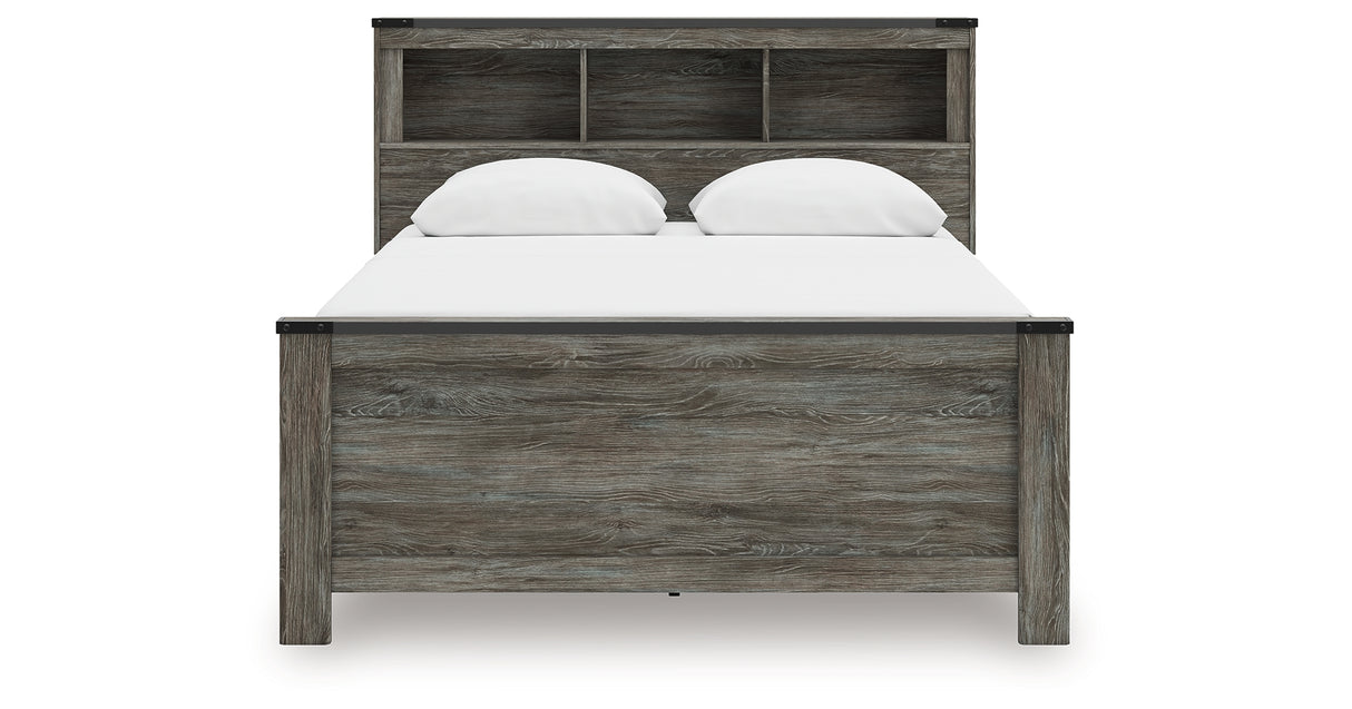 Frandern Queen Bookcase Bed, Dresser and Mirror from Ashley - Luna Furniture