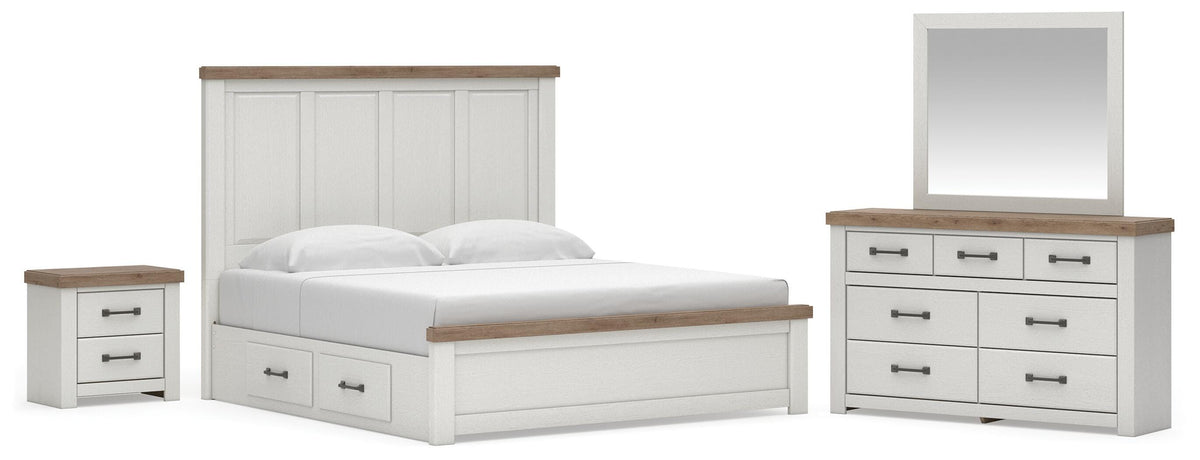Savonport in White/Brown from Ashley - Luna Furniture