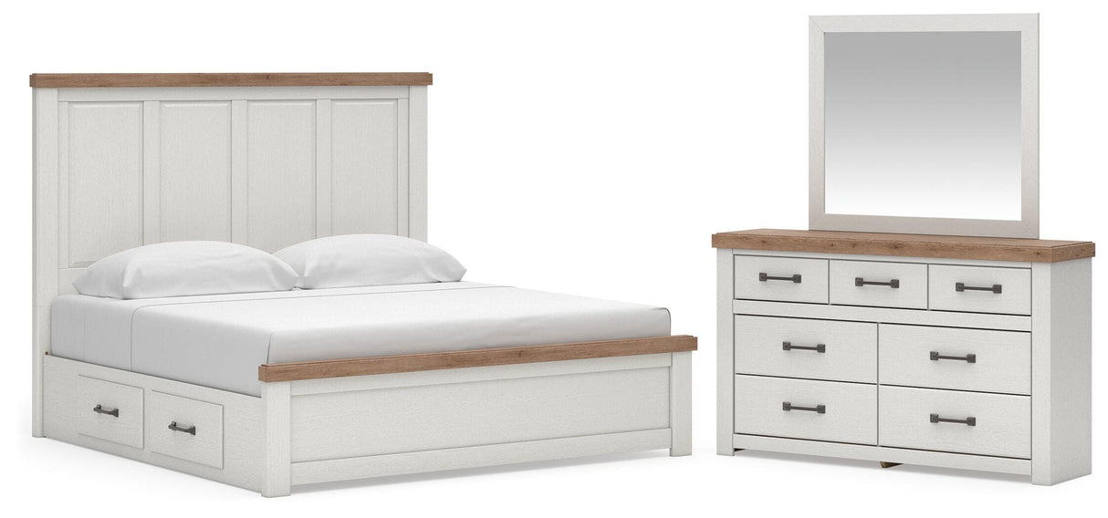 Savonport in White/Brown from Ashley - Luna Furniture