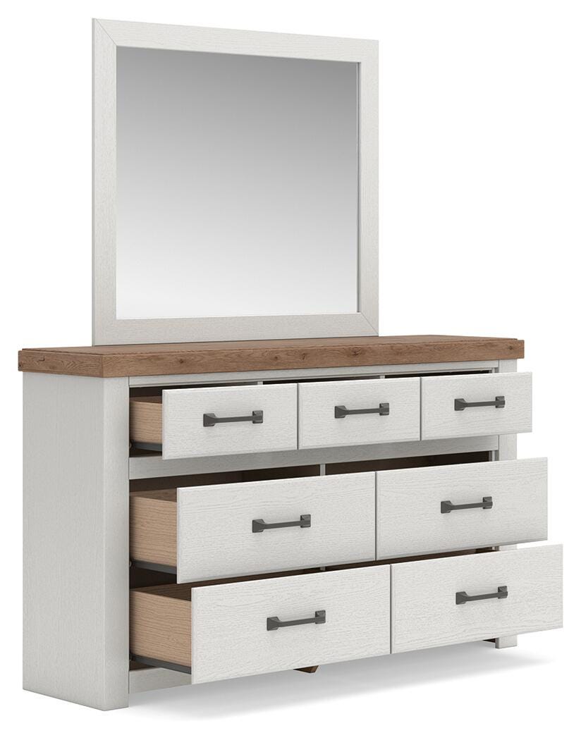 Savonport in White/Brown from Ashley - Luna Furniture