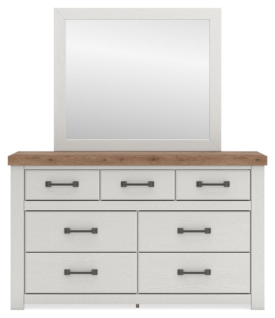 Savonport in White/Brown from Ashley - Luna Furniture