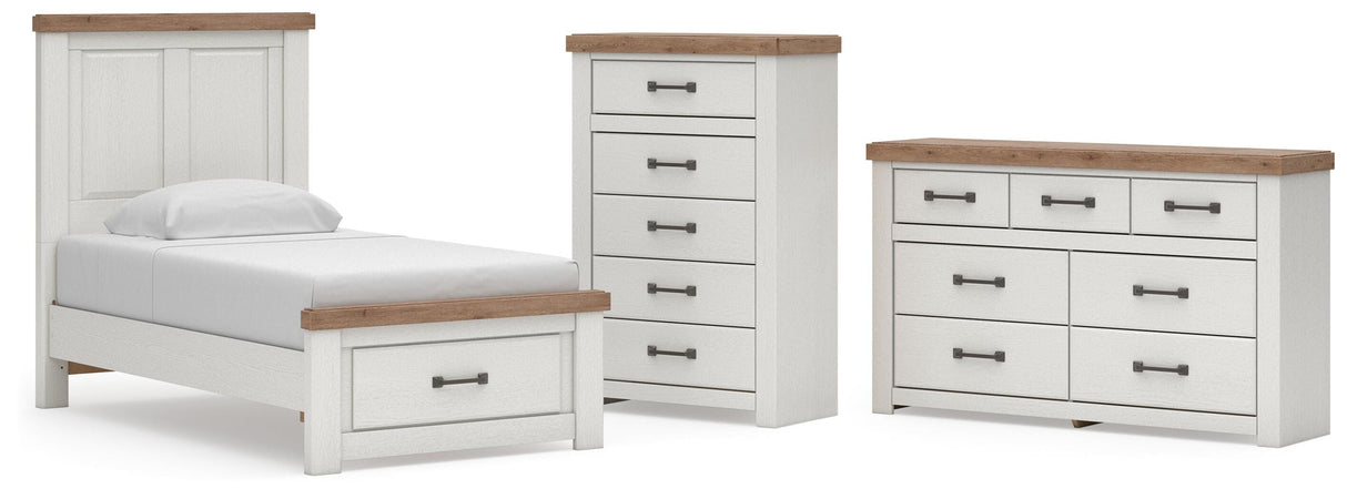 Savonport in White/Brown from Ashley - Luna Furniture
