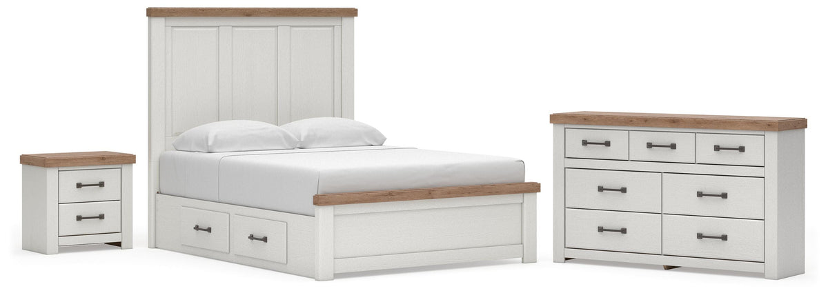 Savonport in White/Brown from Ashley - Luna Furniture