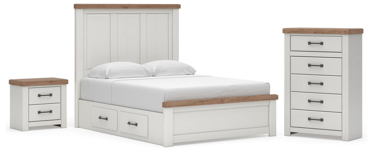 Savonport in White/Brown from Ashley - Luna Furniture