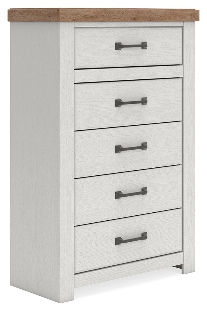 Savonport in White/Brown from Ashley - Luna Furniture