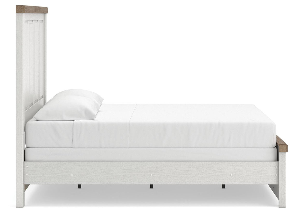 Savonport in White/Brown from Ashley - Luna Furniture