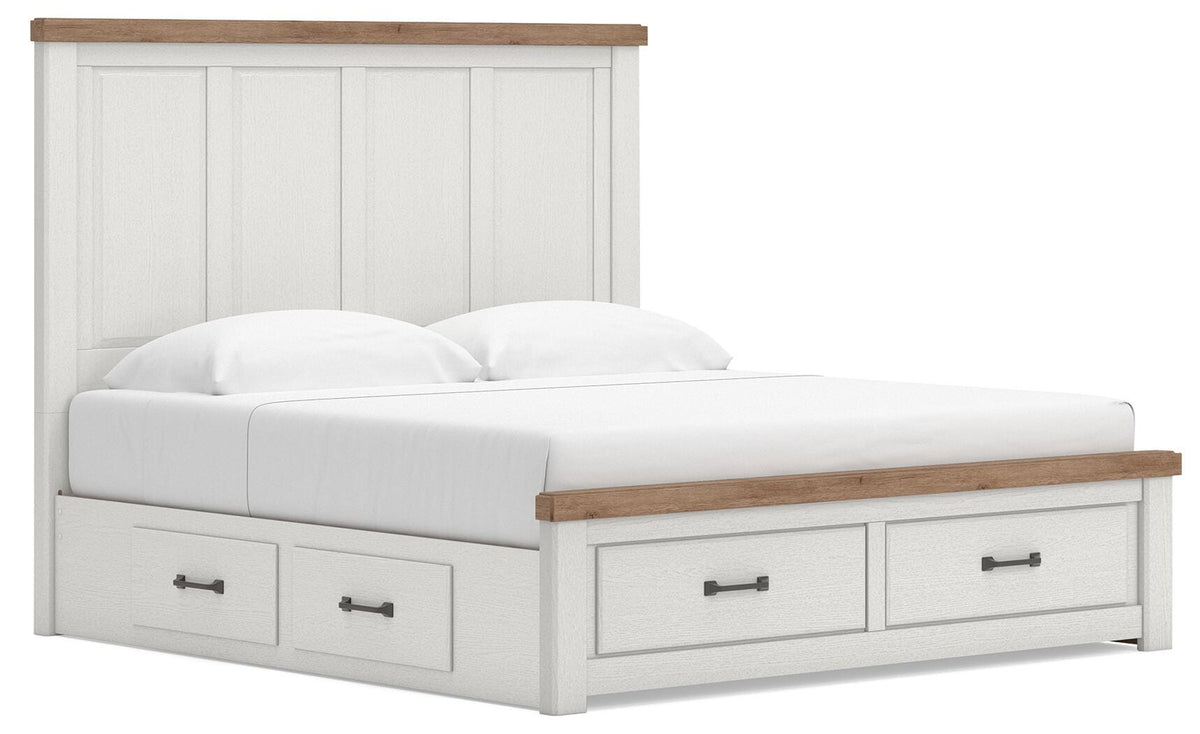 Savonport in White/Brown from Ashley - Luna Furniture