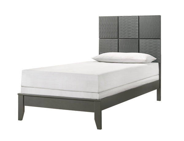 Denker Gun Metal Twin Bed