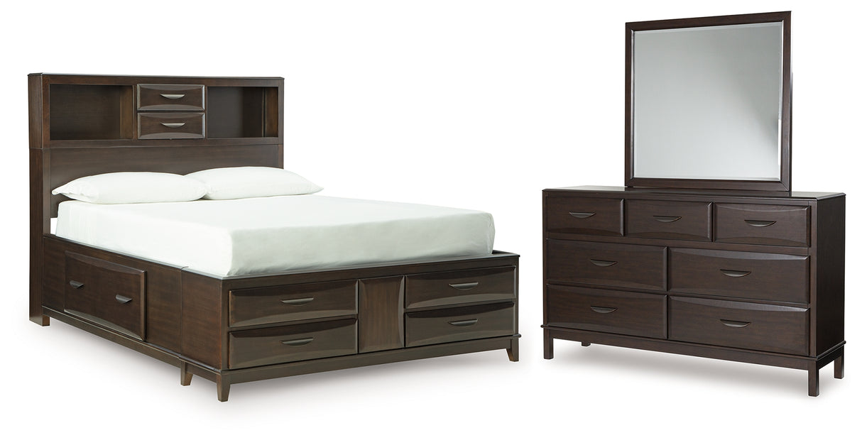 Vanmore Full Storage Bed, Dresser and Mirror from Ashley - Luna Furniture