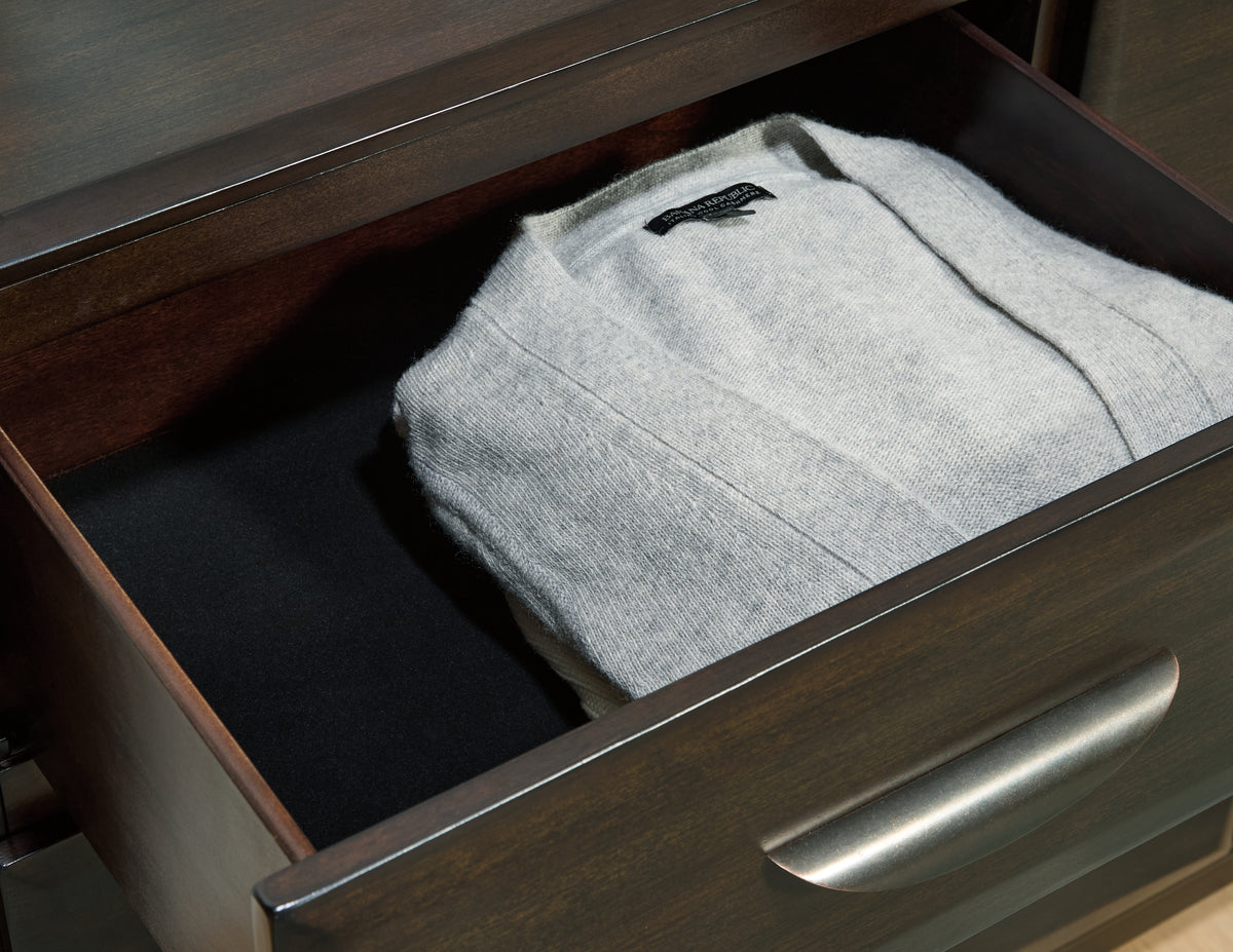 Vanmore Dark Brown Dresser from Ashley - Luna Furniture