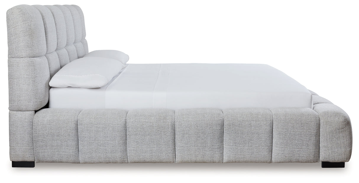 Grendusk Light Gray California King Upholstered Bed from Ashley Furniture - Luna Furniture