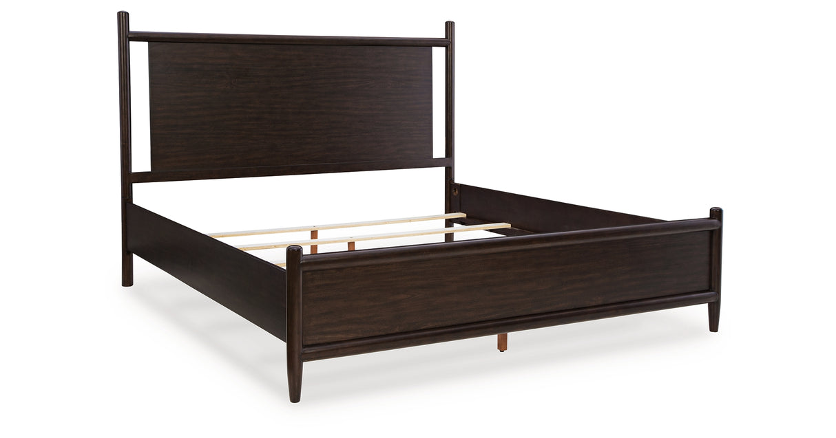 Dantenton Merlot Queen Panel Bed from Ashley - Luna Furniture