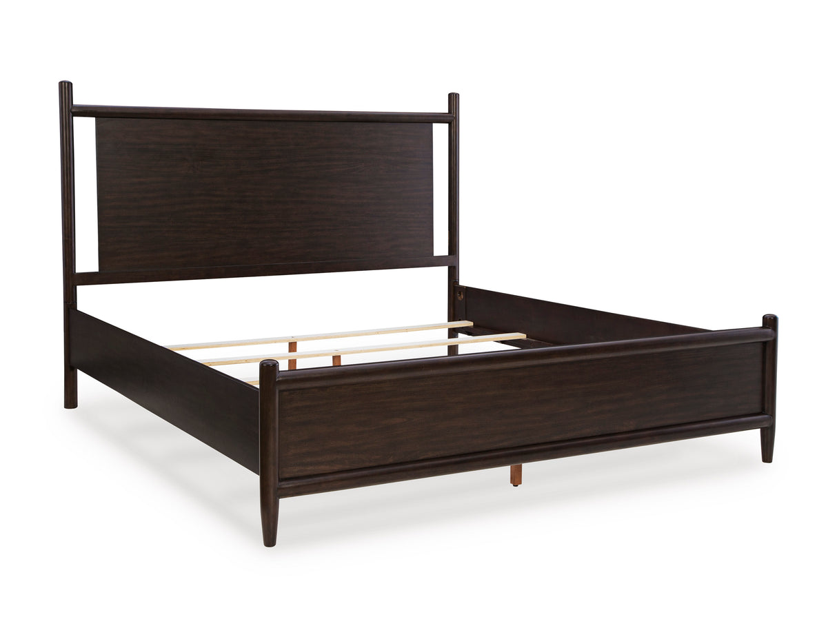 Dantenton Merlot King Panel Bed from Ashley - Luna Furniture