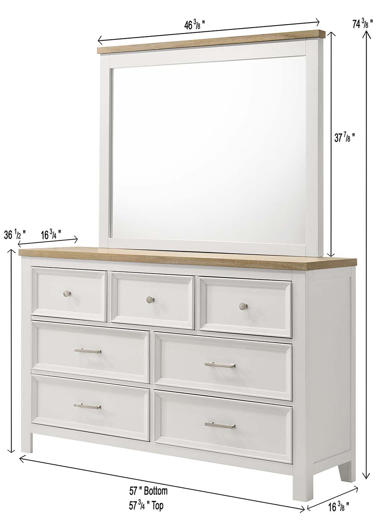 Aston White Storage Bedroom Set from Crown Mark - Luna Furniture