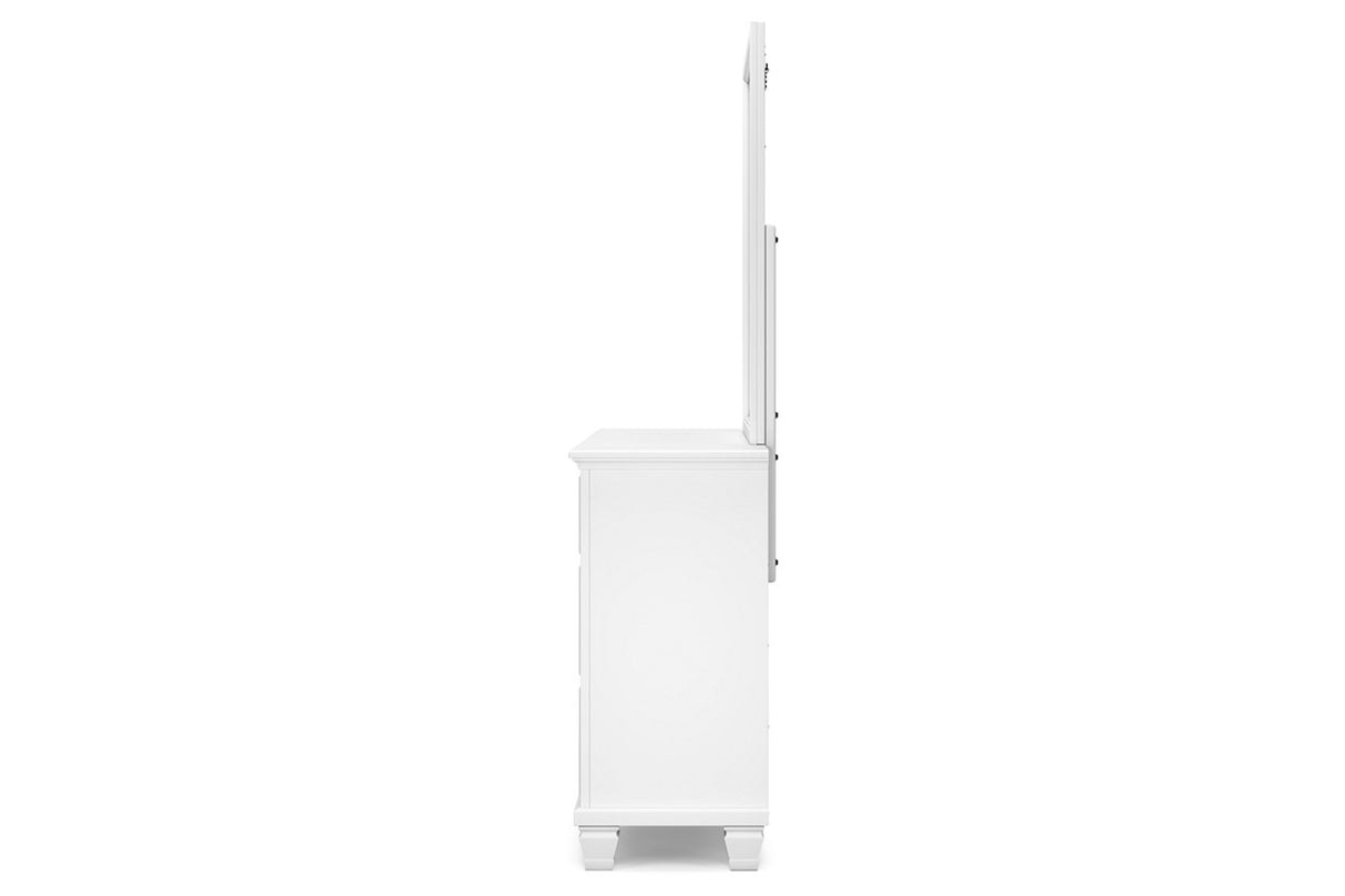Fortman White Dresser and Mirror from Ashley - Luna Furniture