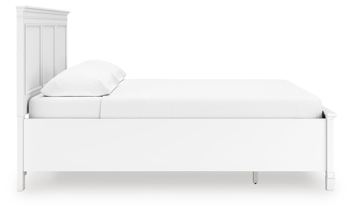 Fortman White California King Panel Storage Bed from Ashley - Luna Furniture
