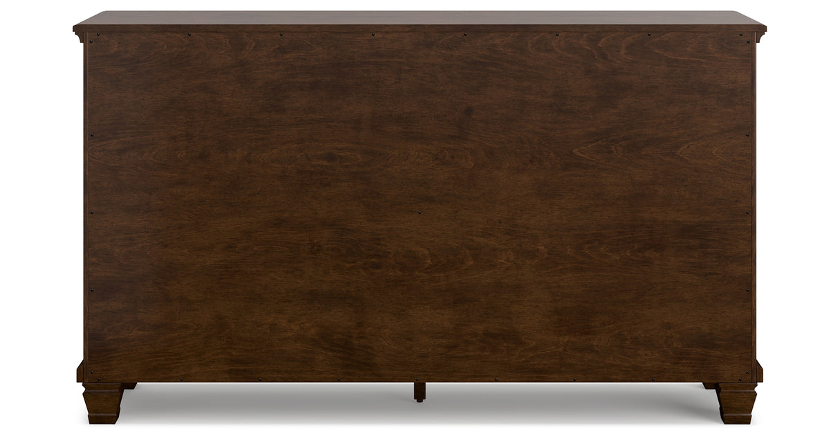 Danabrin California King Panel Storage Bed with Dresser and Chest in Brown from Ashley - Luna Furniture