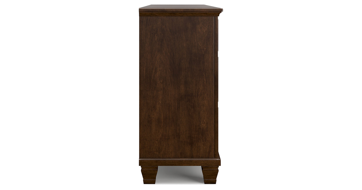 Danabrin California King Panel Storage Bed with Dresser and Chest in Brown from Ashley - Luna Furniture