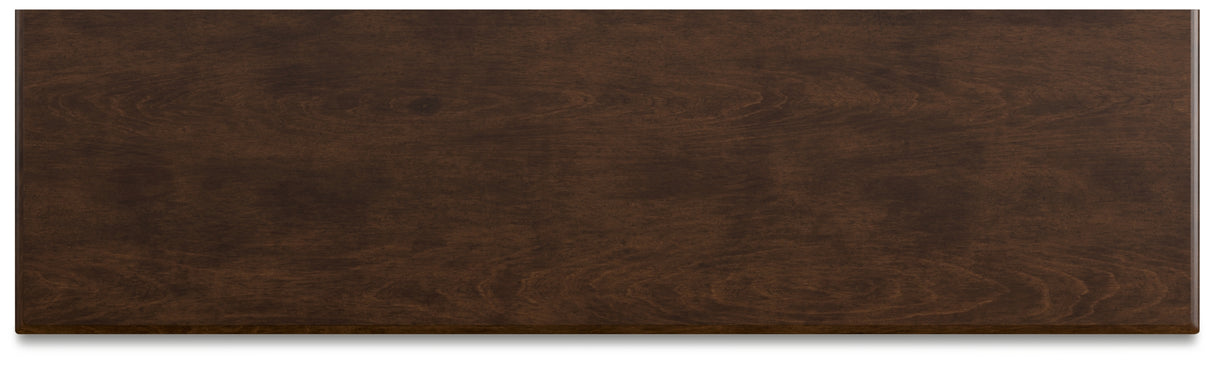 Danabrin Brown Cherry Wood Twin Panel Bed, Dresser and Nightstand from Ashley Furniture - Luna Furniture