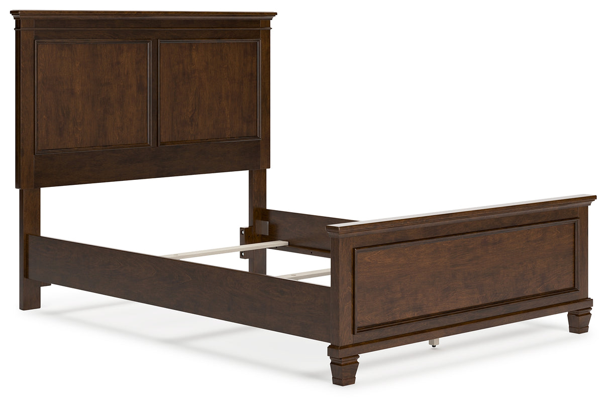Danabrin Brown Full Panel Bed with Mirrored Dresser from Ashley Furniture - Luna Furniture