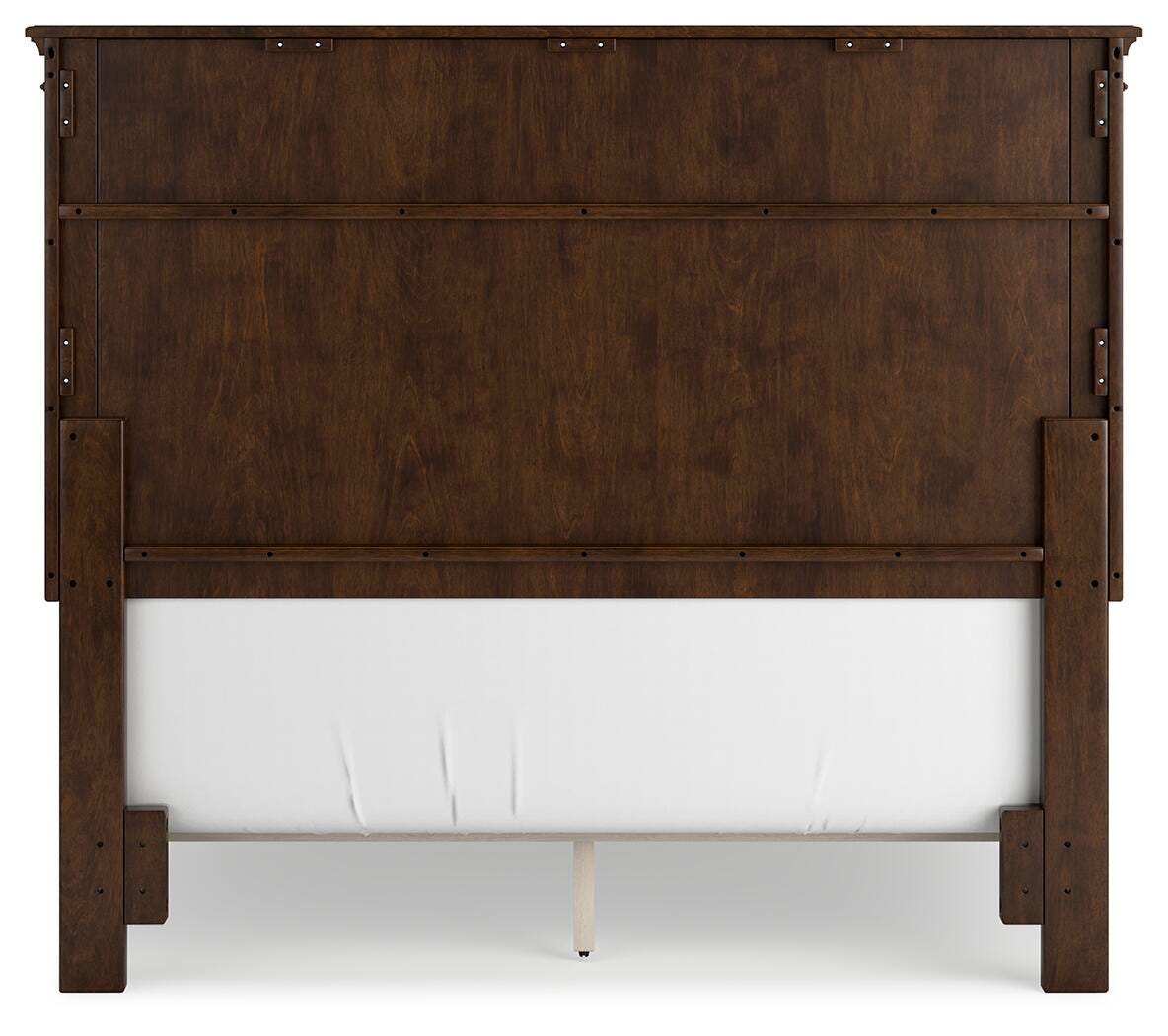 Danabrin Brown Full Panel Bed with Mirrored Dresser from Ashley Furniture - Luna Furniture