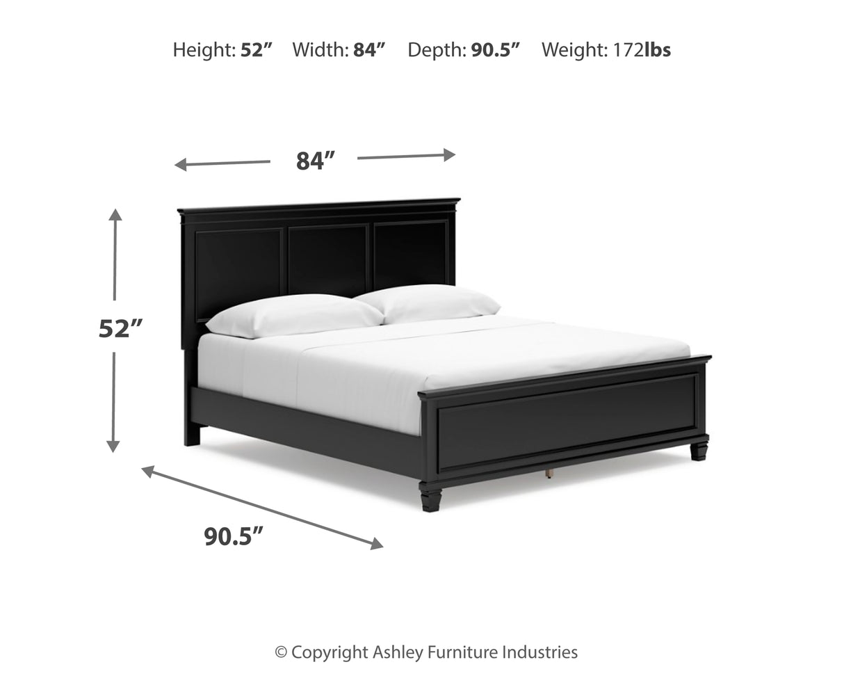 Lanolee California King Panel Bed, Dresser, Chest and 2 Nightstands from Ashley Furniture - Luna Furniture