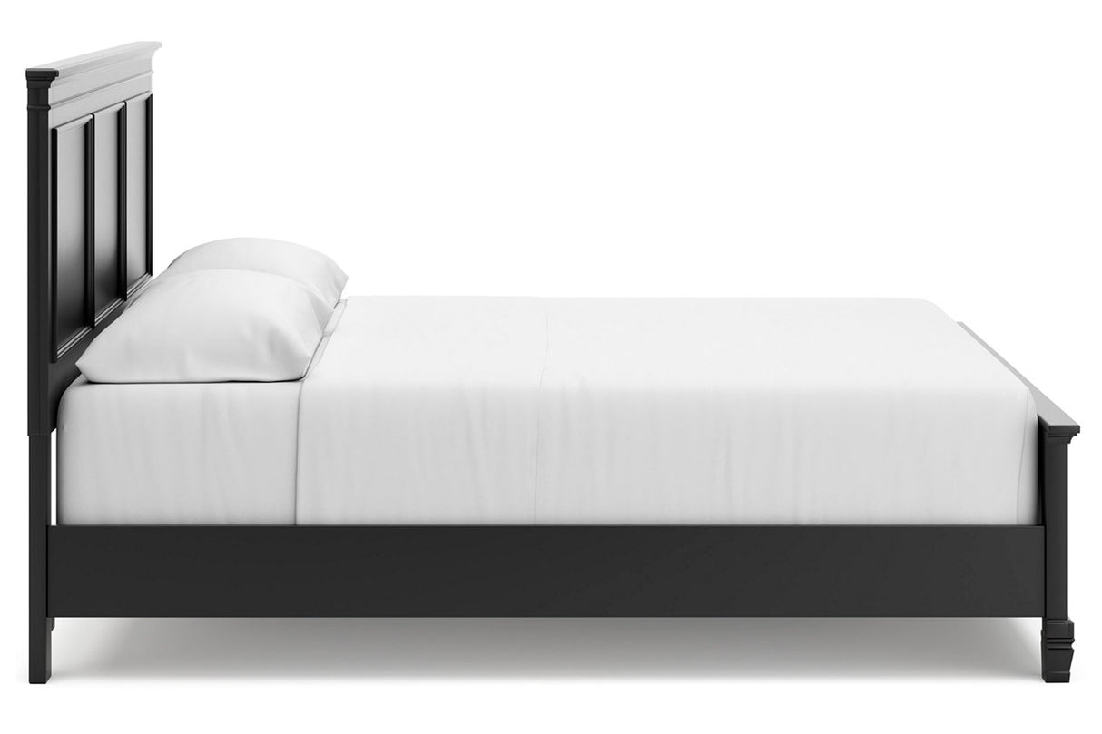 Lanolee Black California King Panel Bed from Ashley - Luna Furniture