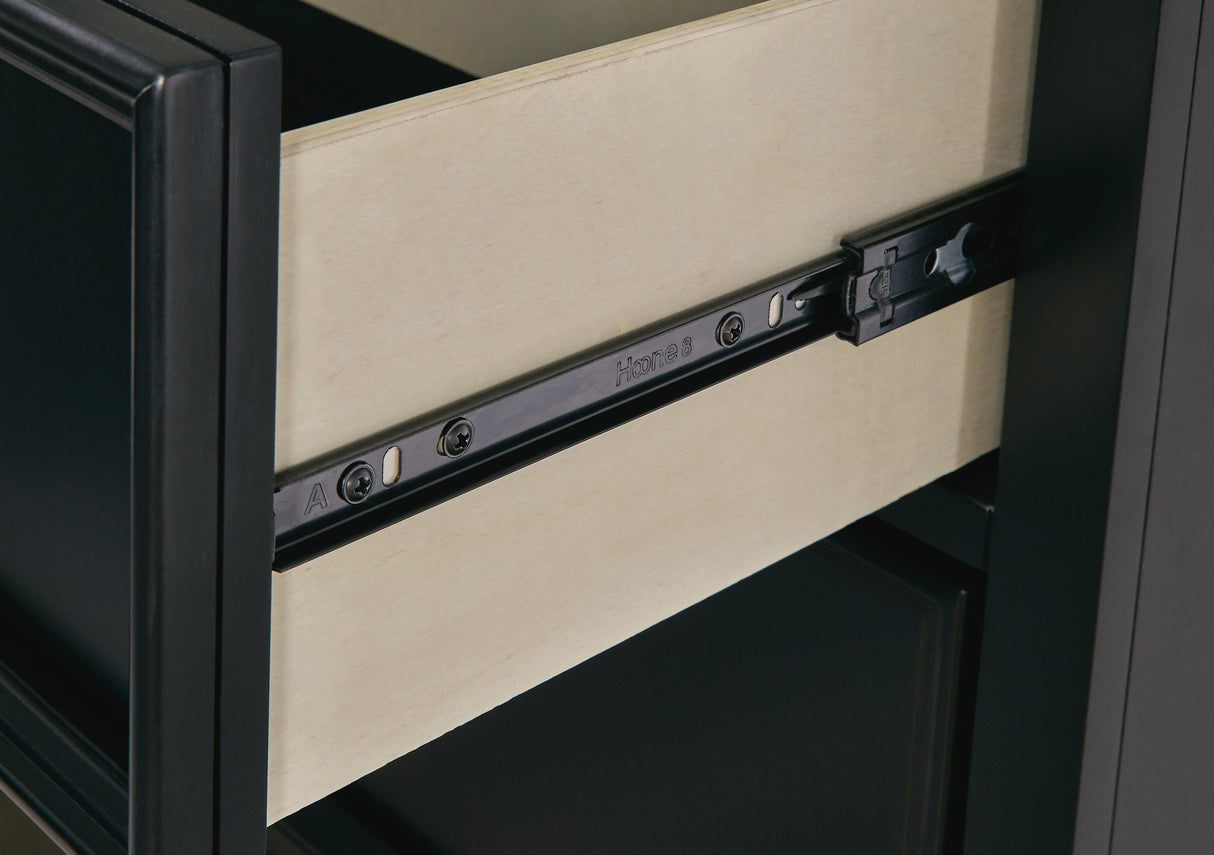 Lanolee Black Dresser and Mirror from Ashley Furniture - Luna Furniture