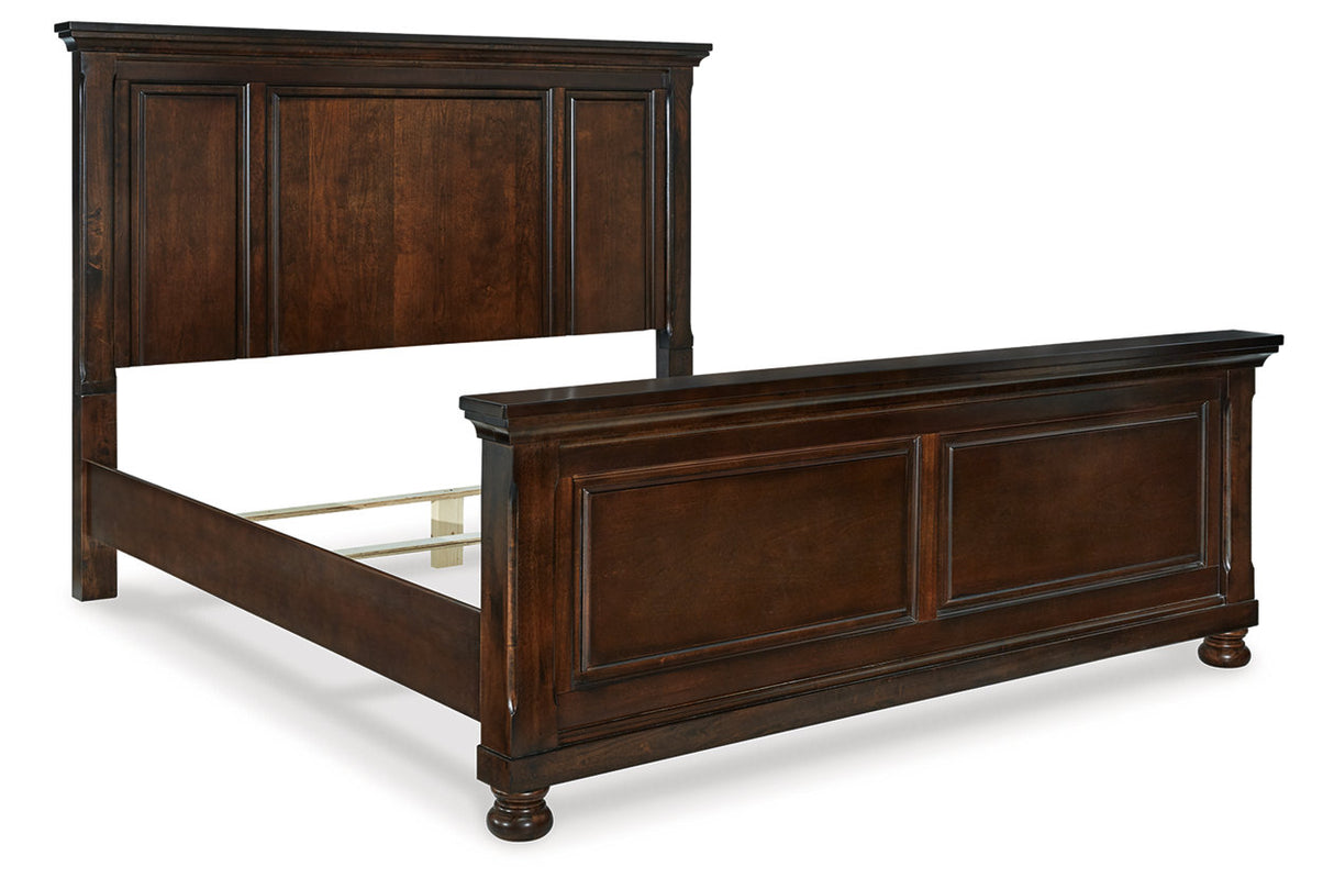 Porter Rustic Brown California King Panel Bed from Ashley - Luna Furniture