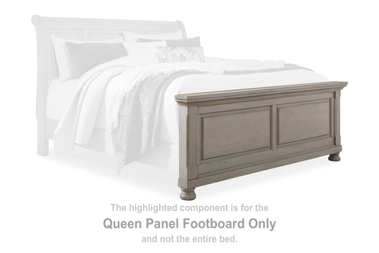 Lettner Light Gray Queen Panel Footboard from Ashley Furniture - Luna Furniture