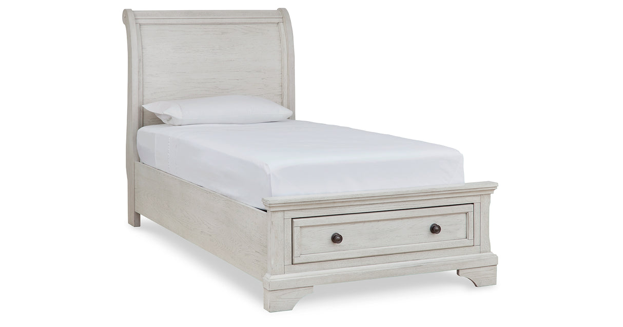 Robbinsdale Twin Sleigh Storage Bed, Dresser and Nightstand from Ashley - Luna Furniture