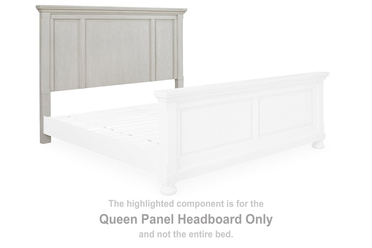 Robbinsdale Antique White Queen Panel Headboard from Ashley - Luna Furniture