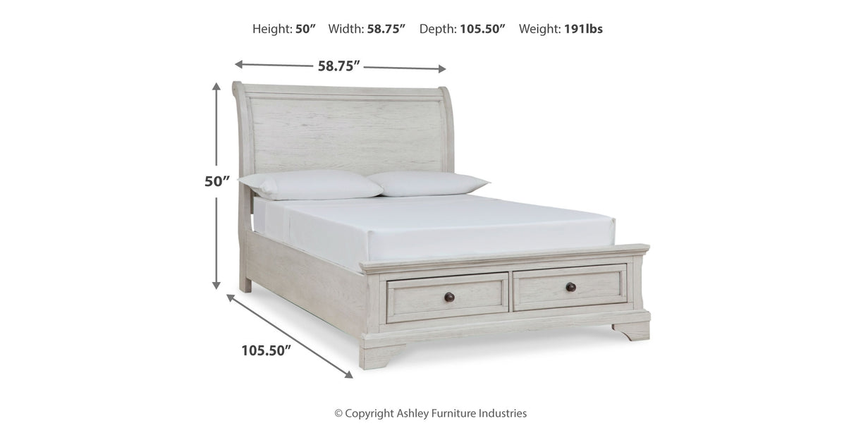 Robbinsdale Full Storage Sleigh Bed, Dresser, Mirror, Chest and Nightstand from Ashley - Luna Furniture