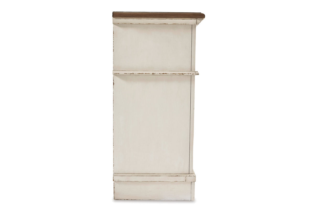 Realyn Chipped White Dresser and Mirror from Ashley - Luna Furniture