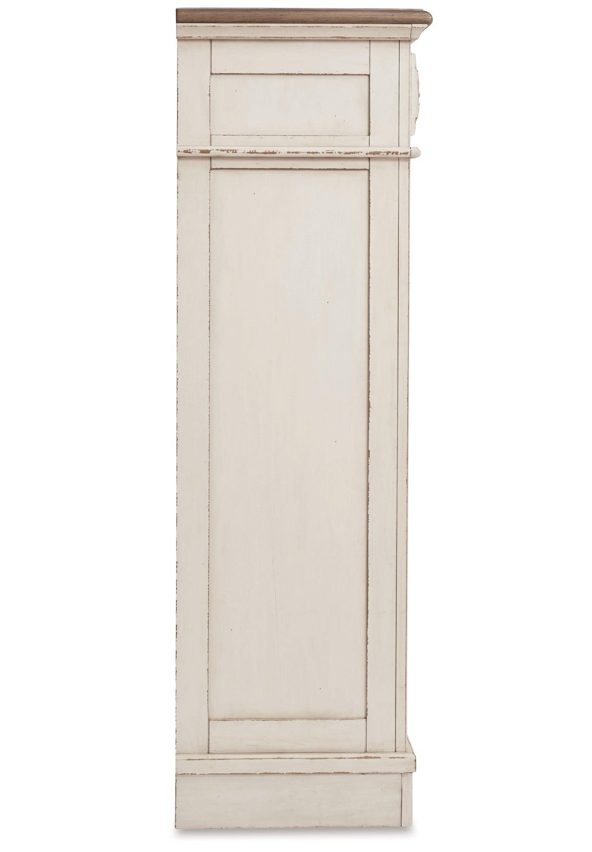 Realyn Chipped White Full Bed, Chest, and Nightstand from Ashley Furniture - Luna Furniture