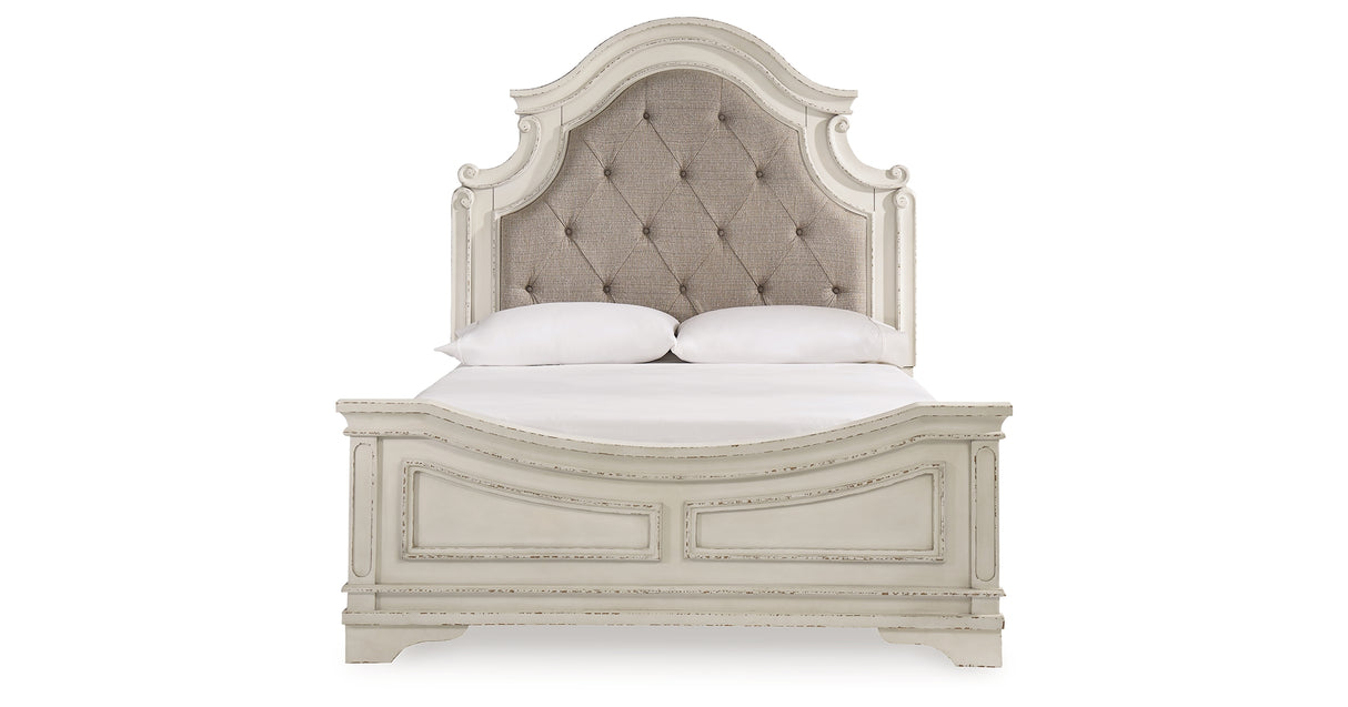 Realyn Queen Panel Bed, Dresser, Mirror and Vanity from Ashley - Luna Furniture