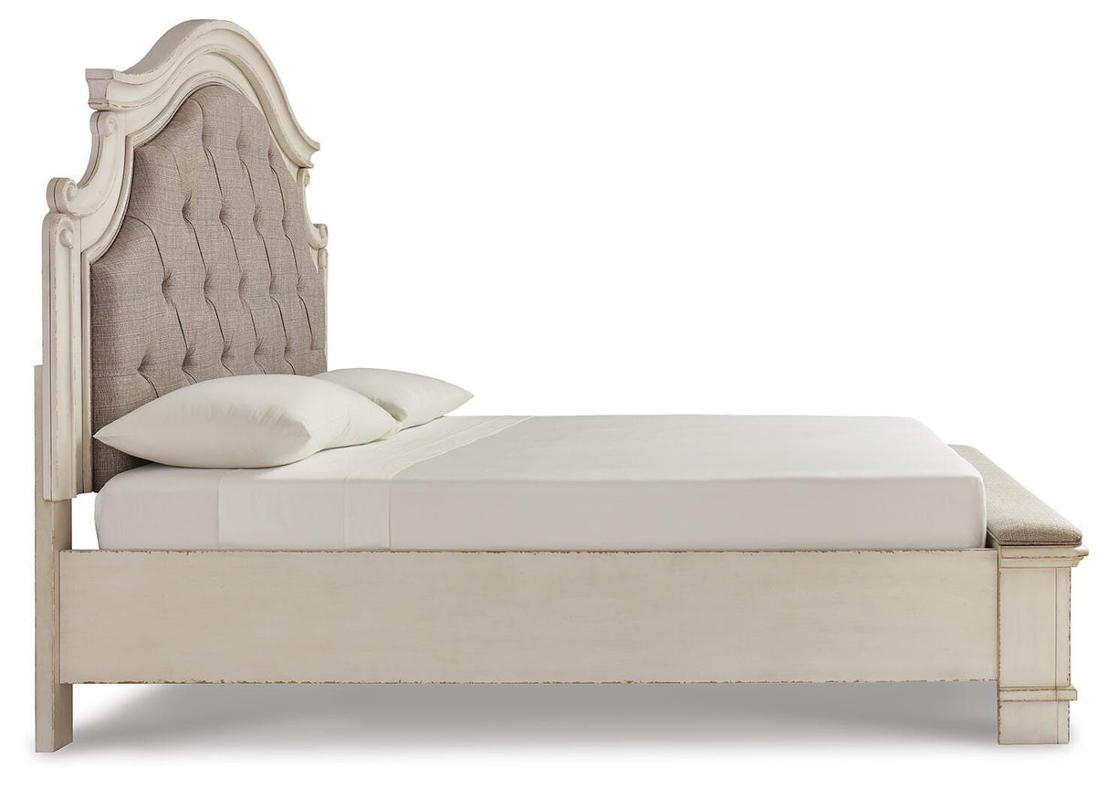 Realyn King Upholstered Bed with Dresser in Two-tone from Ashley Furniture - Luna Furniture