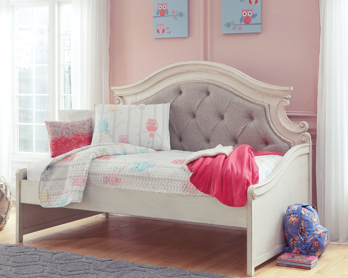 Realyn Chipped White Twin Day Bed from Ashley - Luna Furniture